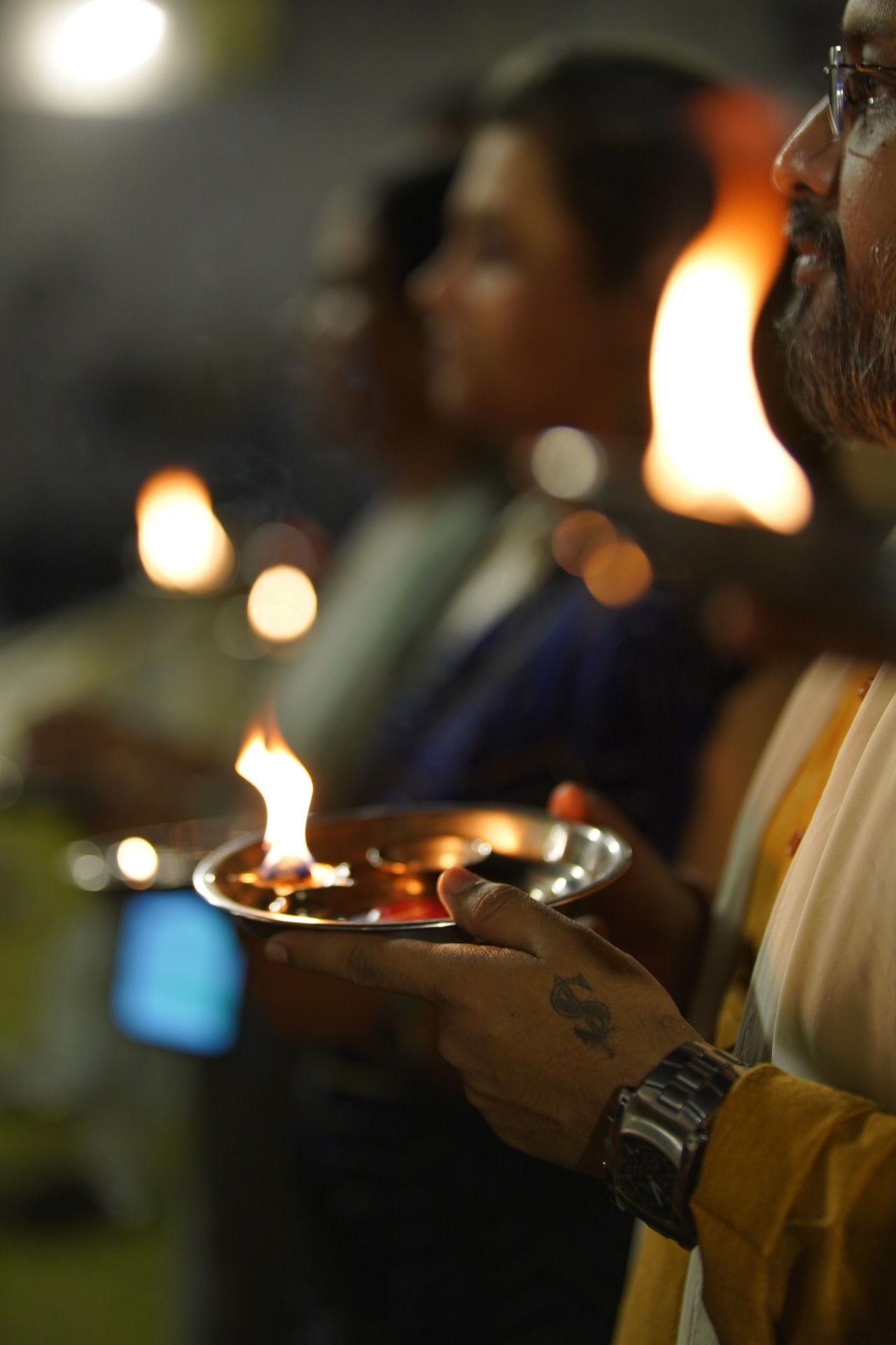 Diya passed hand to hand